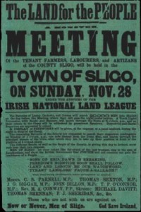 Land League Poster, 1880s
